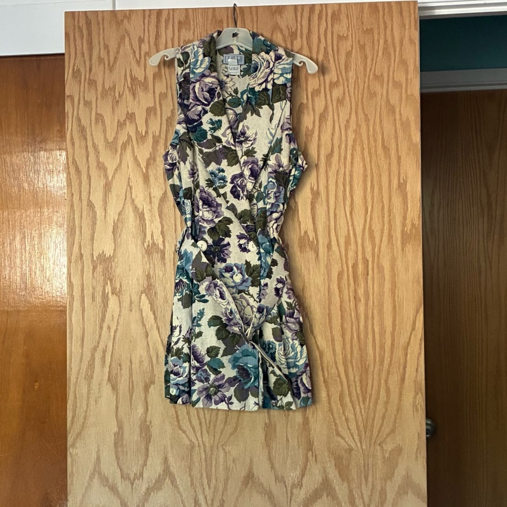 Vintage 80’s Floral Sleeveless Dress